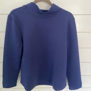 Quilted Blue Sweater